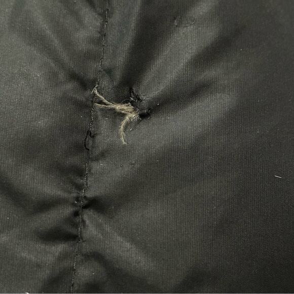 The North Face Size M Black 600 Fill Goose Down Quilted Puffer Long Jacket Coat - Picture 10 of 11